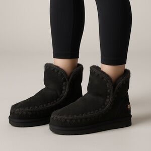 MOU Eskimo Short Boots – Black – Size 39